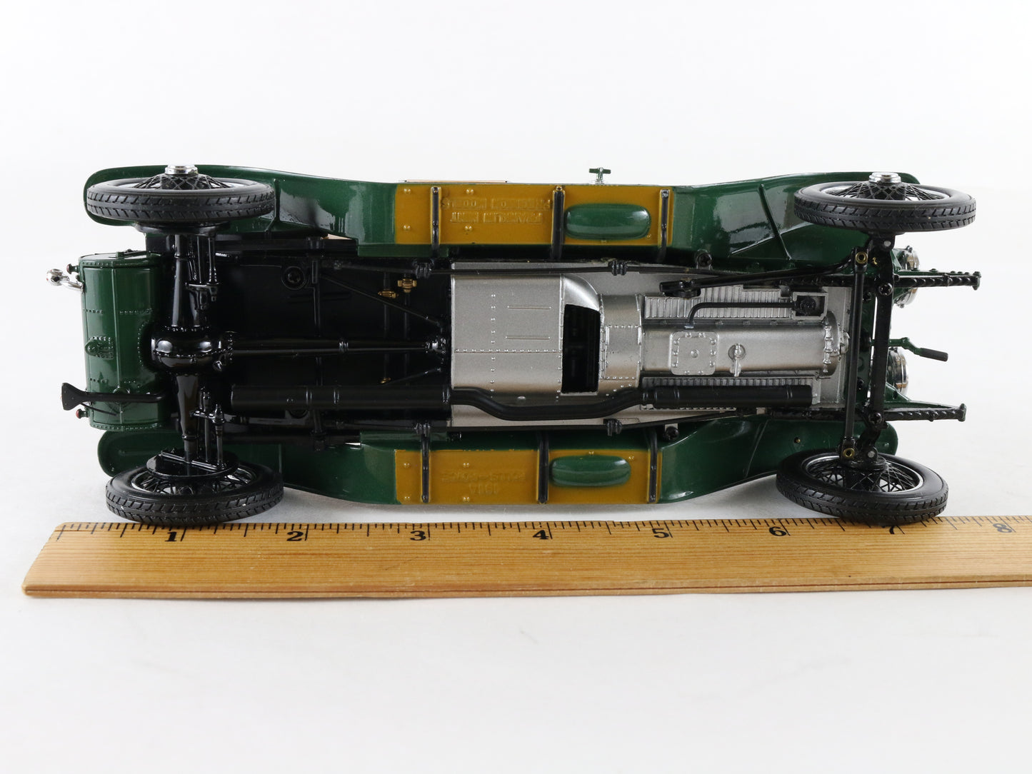 1914 Rolls Royce Silver Ghost Woody Green Franklin Mint 1:24 Model Car