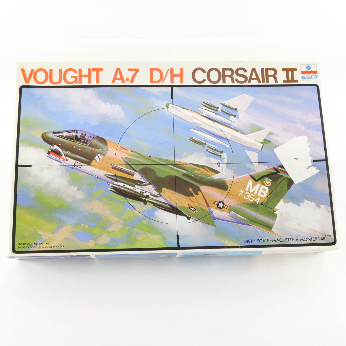 Vought A-7 D/H Corsair II Attack Plane Esci 1:48 Model Aircraft Kit 4009
