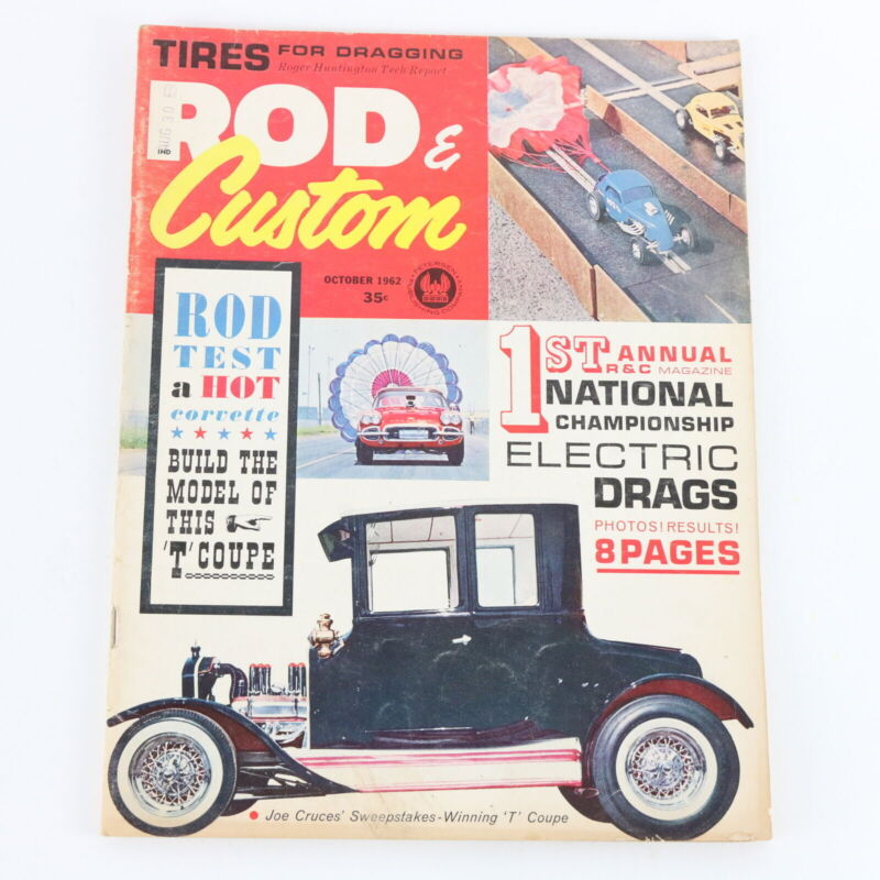 Lot Of 7 Rod & Custom October & November 1962 Vintage Car Magazines