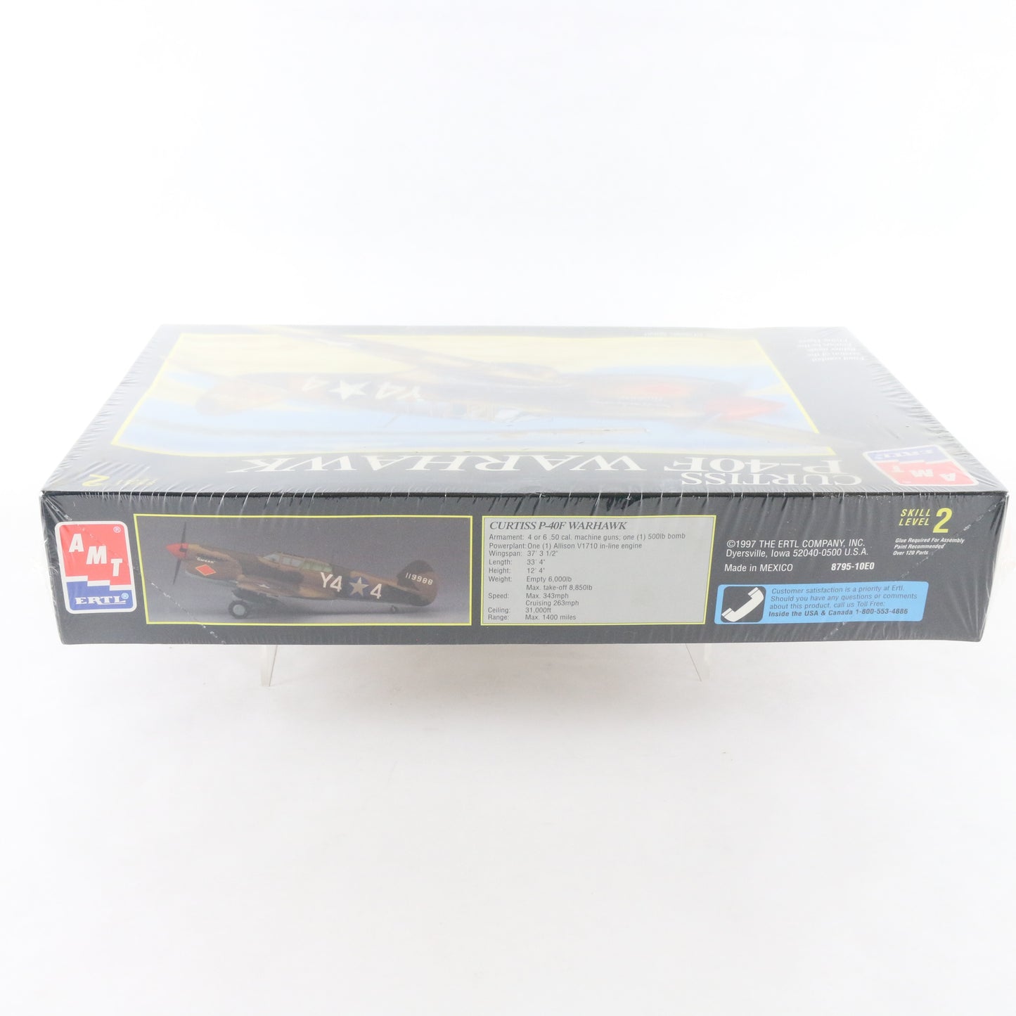 Curtiss P-40F Warhawk Fighter Plane AMT ERTL 1:48 Sealed Model Kit 8795