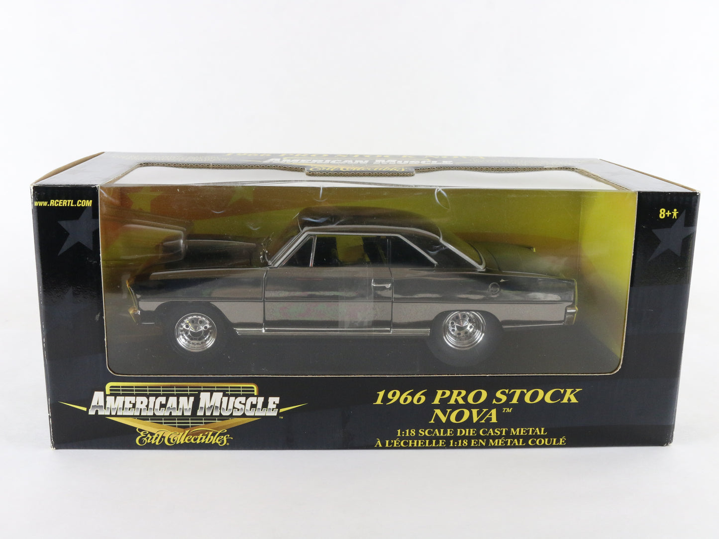 1966 Chevy Nova Pro Stock Shiny Brown American Muscle ERTL 1:18 36673 Model Car