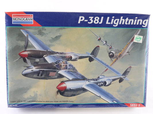 P-38J Lightning Lockheed Fighter Plane Monogram 1:48 5479 Sealed Model Kit