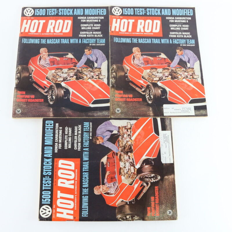 Lot Of 6 Hot Rod Volkswagen 1500 Test July 1967 Vintage Car Magazines