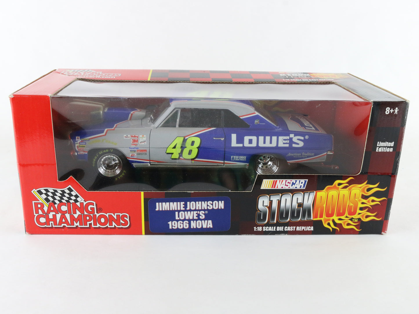 1966 Chevy Nova Jimmie Johnson Lowes #48 Stock Rods Racing Champions 1:18 76332