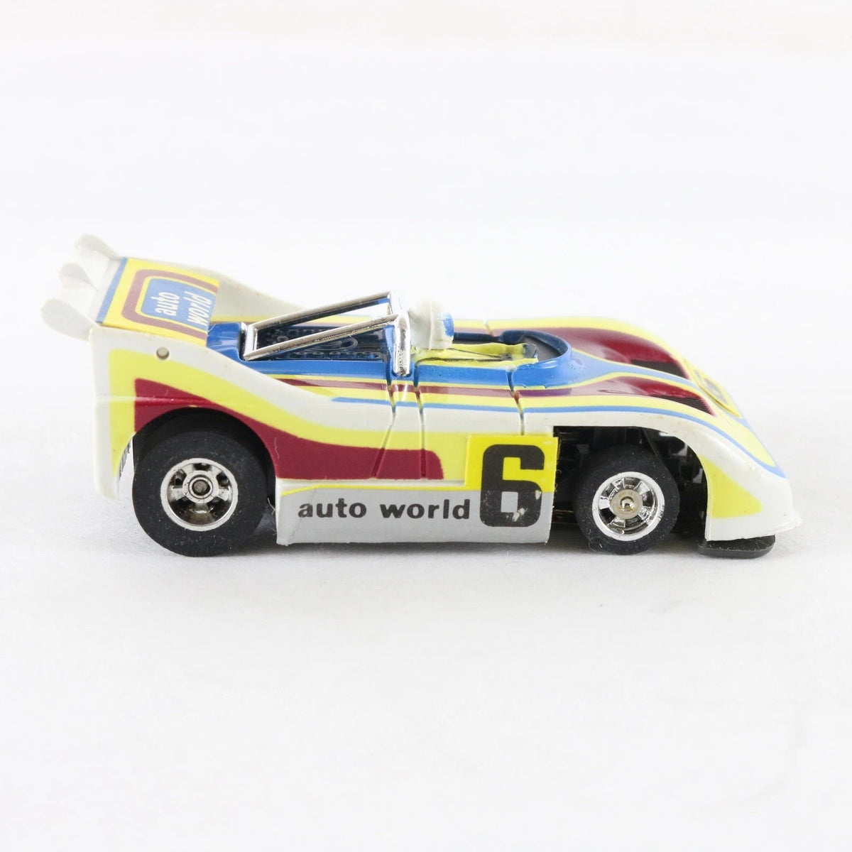 Aurora AFX Porsche 510K Auto World #6 Speedsteer Slotless HO Slot Car
