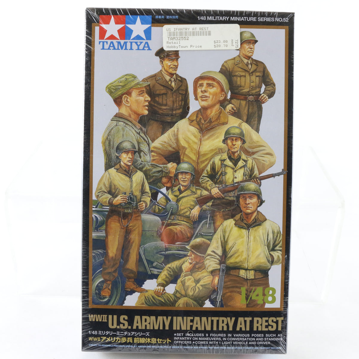 WW2 US Army Infantry At Rest Set Series 52 Tamiya 1:48 32552 1600 Sealed Figures