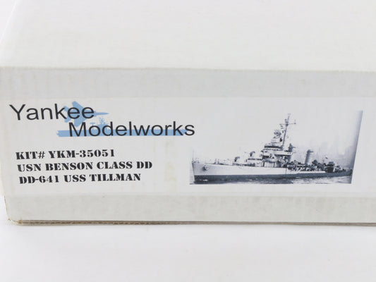 USS Tillman DD-641 USN Benson Class DD Yankee Model 1:350 YKM-35051 Resin Kit