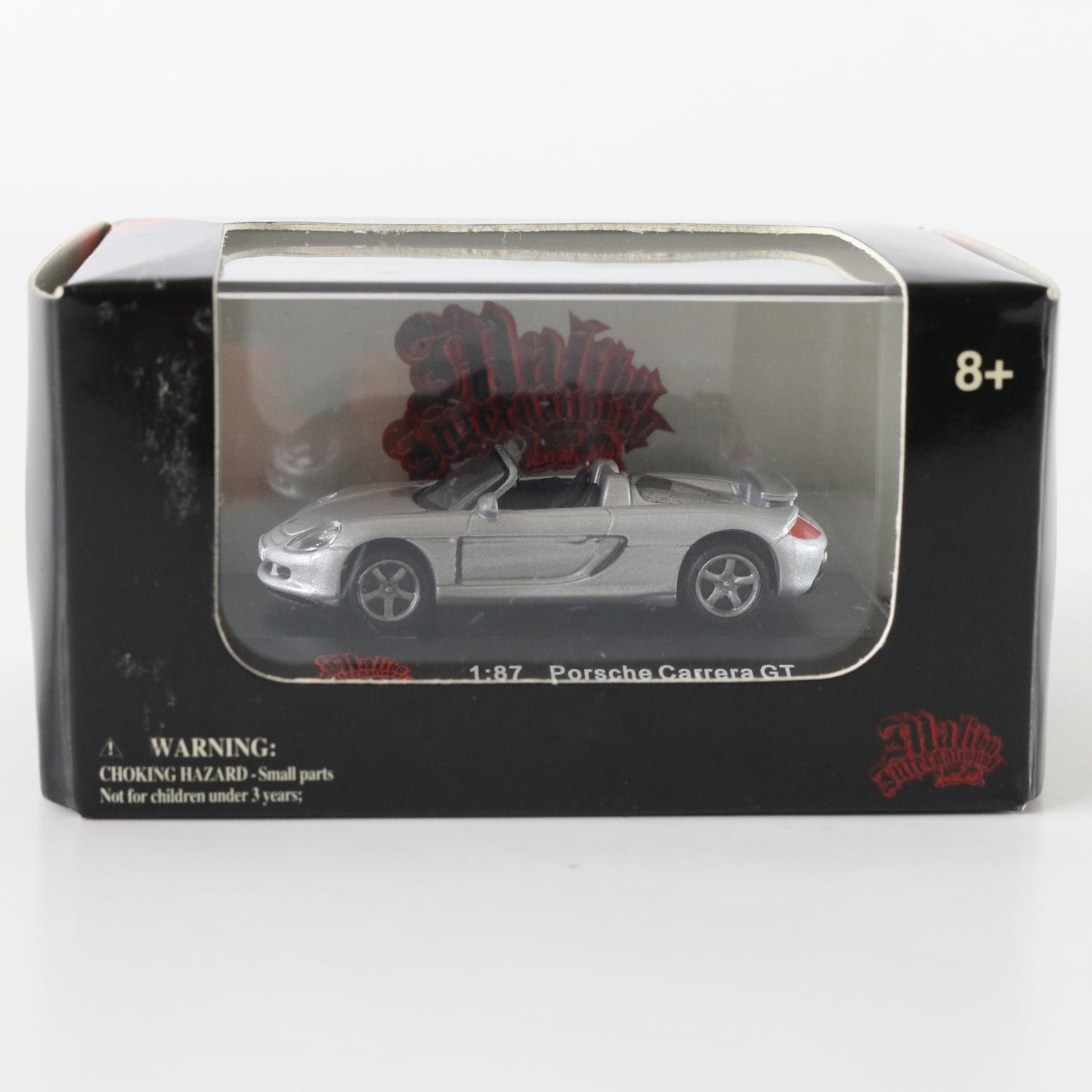 Porsche Carrera Gt Silver Model Car Malibu Intl High Speed HO SCALE 1:87 112