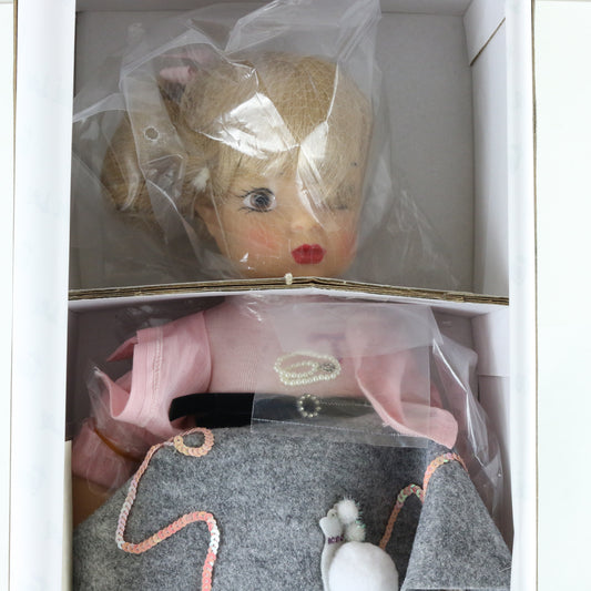 Terri Lee Sock Hop Pink & Grey Dress 16" Vinyl Doll 89/500 20035 W/ Extras