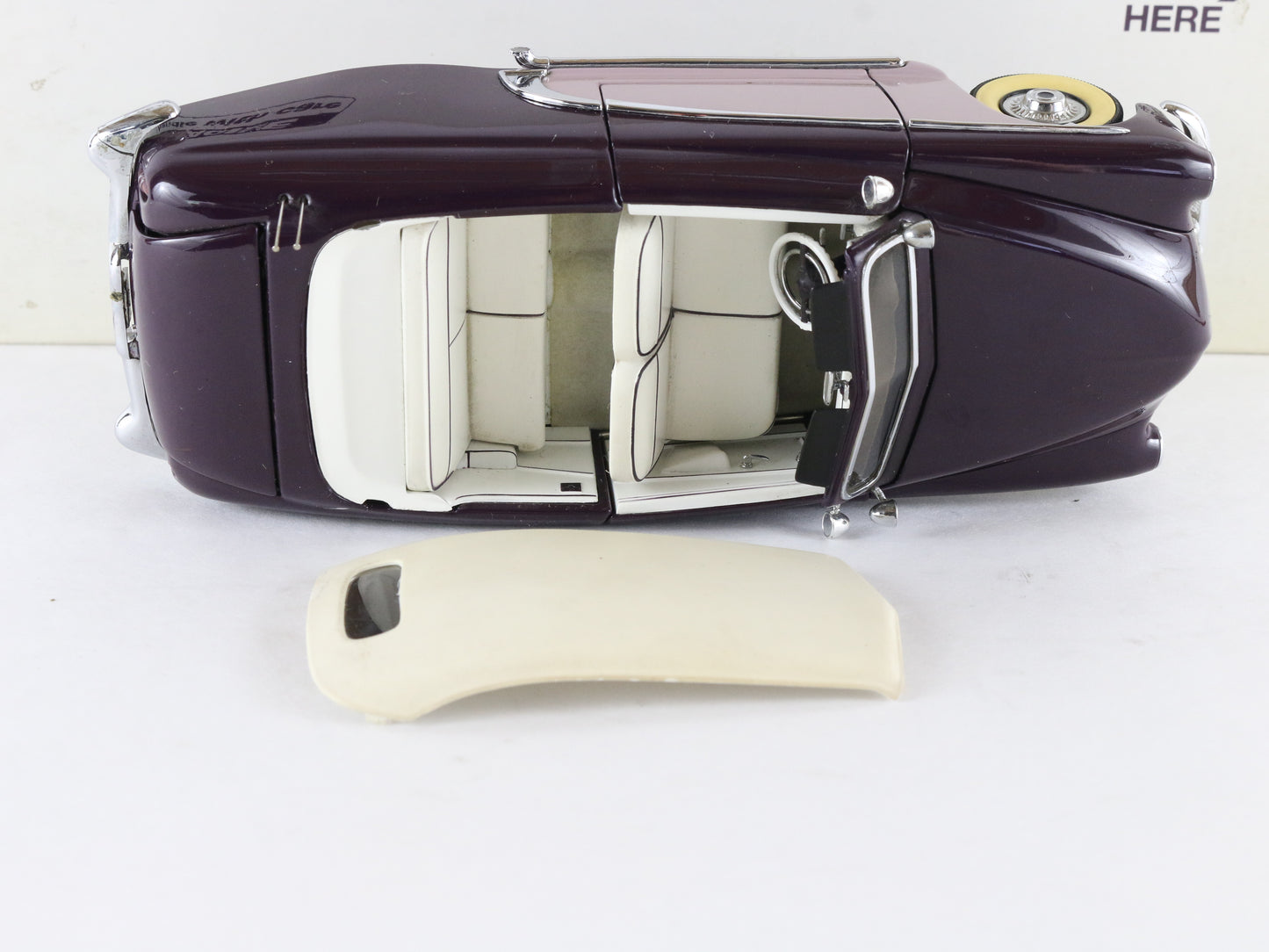 1950 Mercury Custom Purple White Danbury Mint 1:24 Diecast Model Car