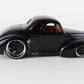 1941 Chrysler Willys Coupe Black Jada Toys 1:24 90669 Model Car