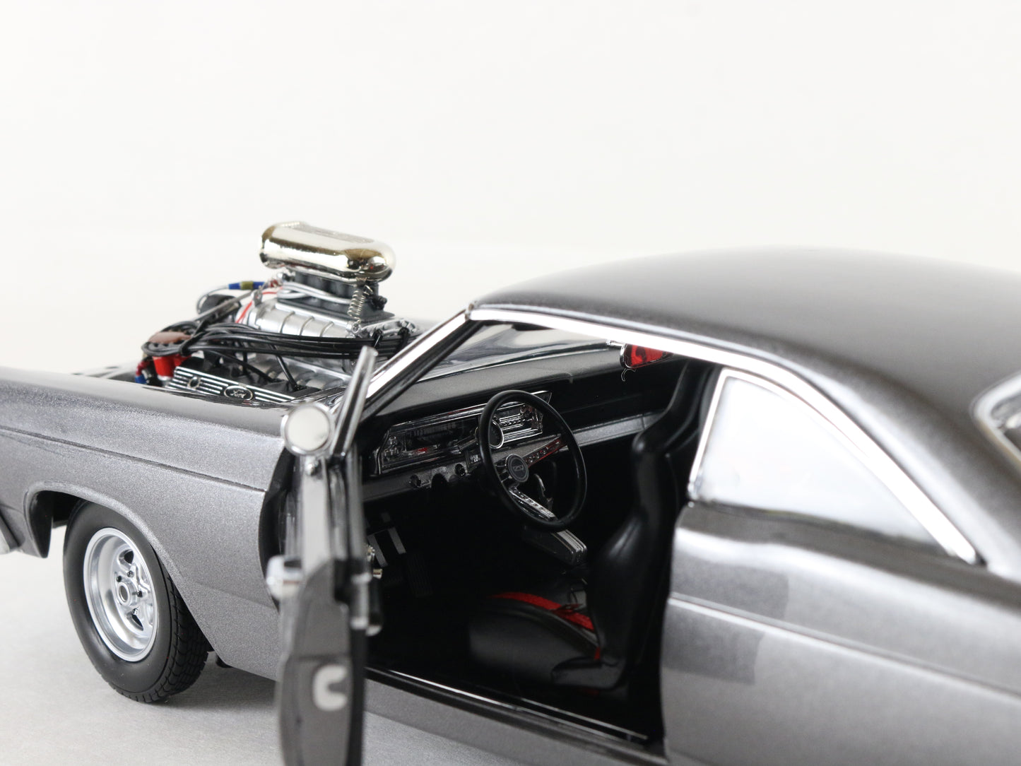 1967 Ford Fairlane Street Machine Street Fighter GMP 1:18 Gray Model G1801114