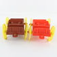 Lot Of 2 Vintage Buckboard Wagons Dark & Light Red MPC 5.5" Plastic Models