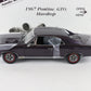 1967 Pontiac GTO Hardtop Plum Mist Purple Danbury Mint 1:24 Diecast Model