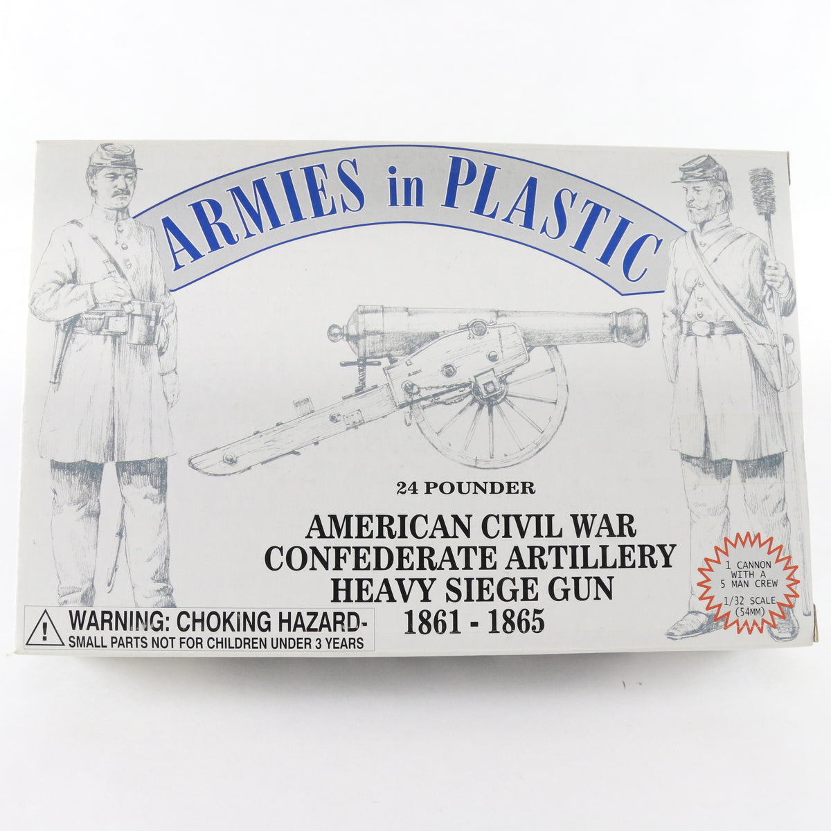 24 Pounder Cannon Confederate Artillery Civil War Armies In Plastic 1:32 5501