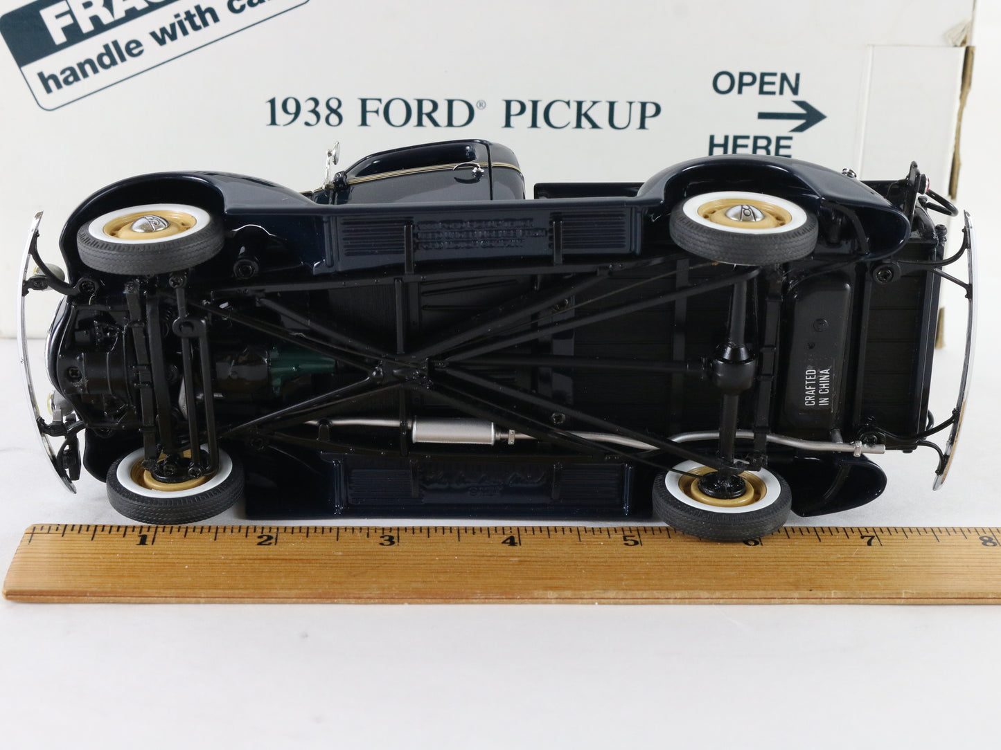 1938 Ford Pickup Truck Blue Tan Danbury Mint 1:24 Diecast Model Car