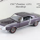 1967 Pontiac GTO Hardtop Plum Mist Purple Danbury Mint 1:24 Diecast Car