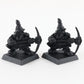 Lot Of 2 Dwarf Miners Citadel Warhammer 8044/4 Black Painted Figures