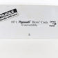 1971 Plymouth Hemi Cuda Barracuda Convertible White Black Danbury 1:24 Diecast