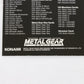 Metal Gear Solid Trading Card Psycho Mantis Checklist Konami Playstation