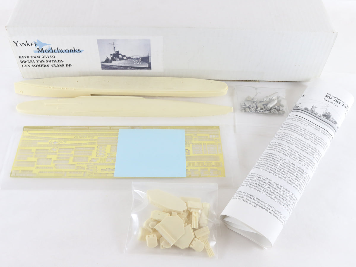 USS Somers DD-381 USN Somers Class DD Yankee Model 1:350 YKM-35110 Resin Kit