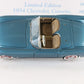 1954 Chevy Corvette Convertible Limited Edition Blue Tan Danbury 1:24 #648