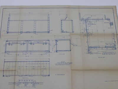 PRR Passenger Car Electric Lighting Battery Blueprint C-90253 1929 34.75"