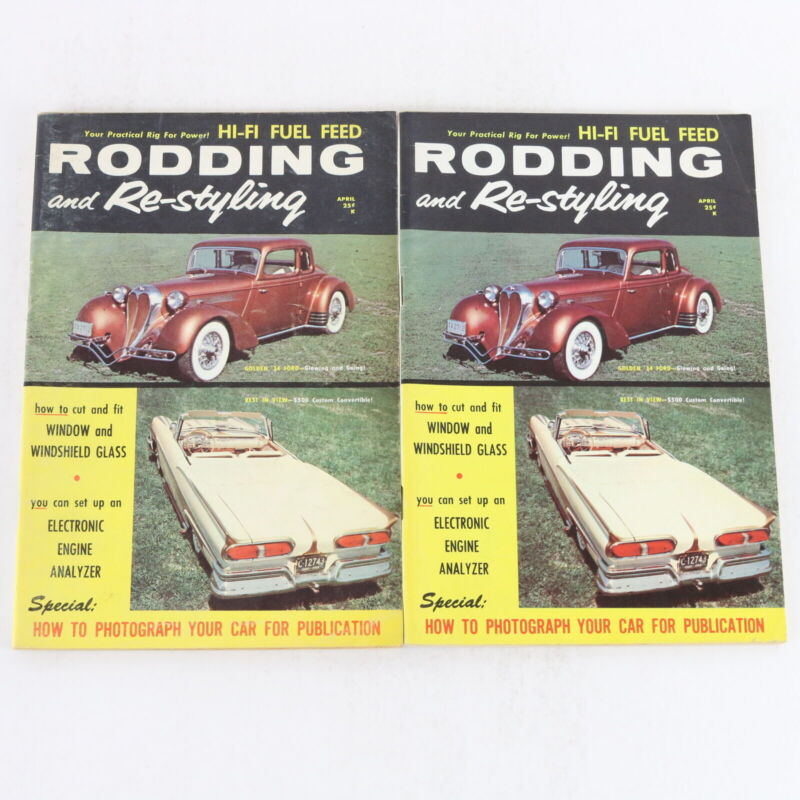 Lot Of 6 Rodding & Re-styling March & April 1959 Vintage Car Magazines