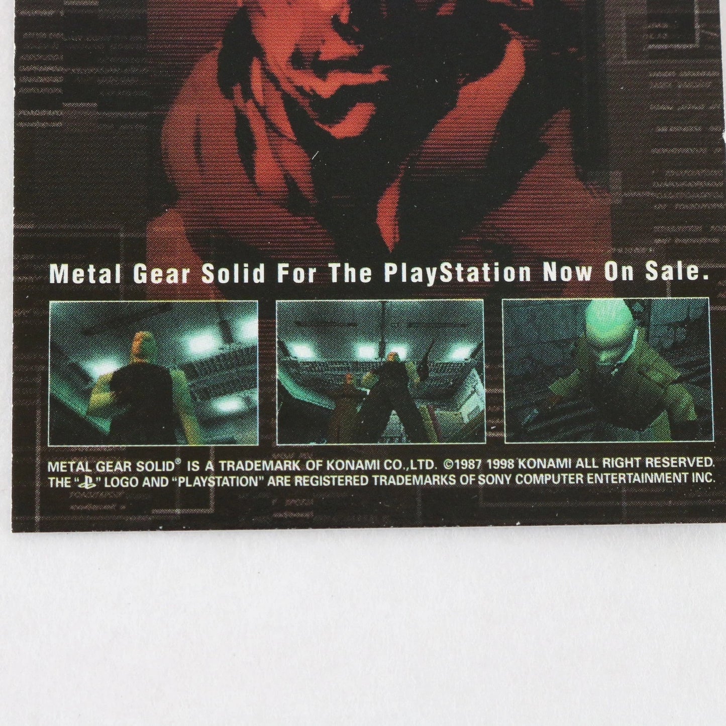 Metal Gear Solid Trading Card Revolver Ocelot Checklist Konami Playstation
