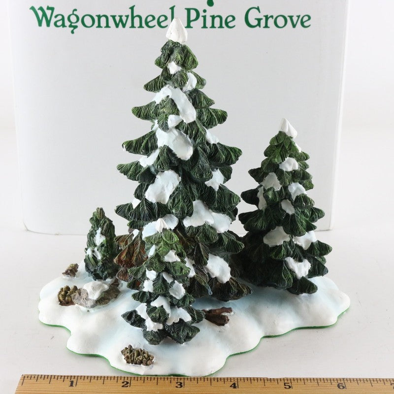 Dept 56 Village Wagon Wheel Pine Grove Porcelain Christmas 52617