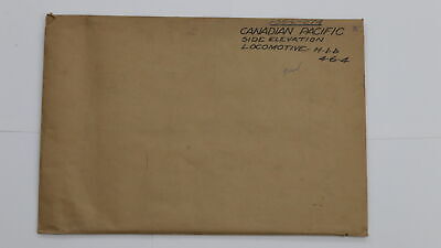 Canadian Pacific 4-6-4 Locomotive Erecting Train Blueprint J-35-l-274 1930 99.5"