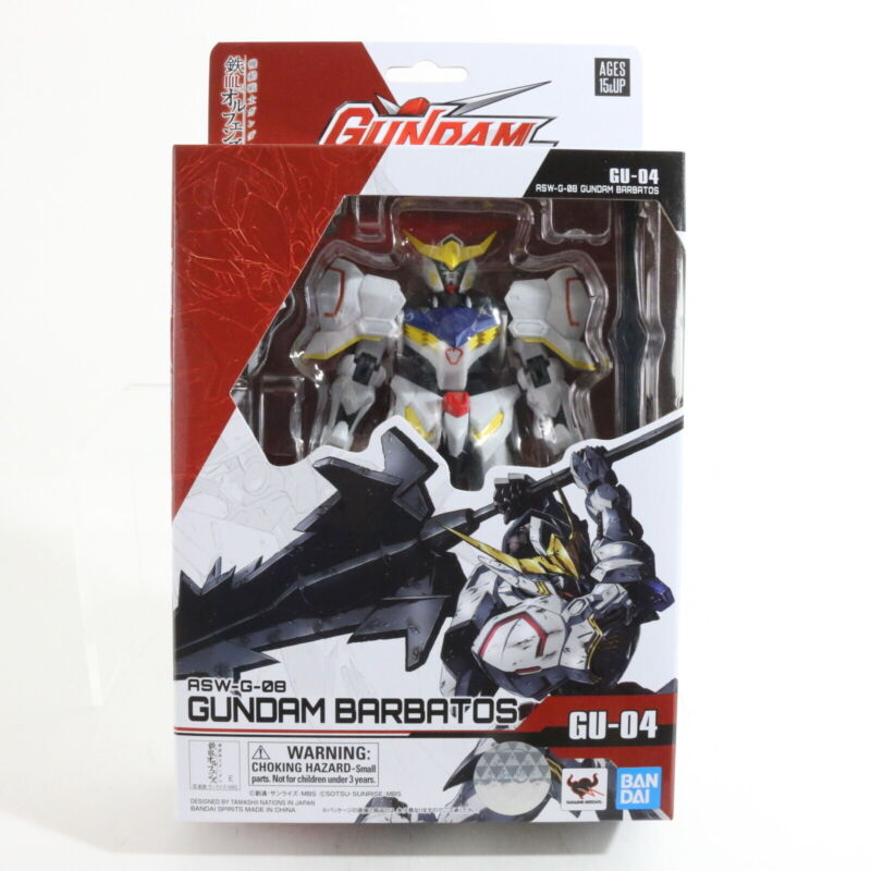 Gundam Barbatos ASW-G08 Gu-04 Robot Action Figure Bandai Namco Blue Fin