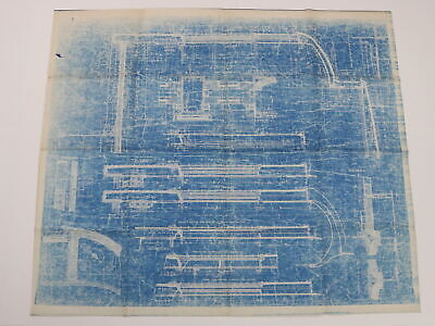 Pullman narrow deck car cross-section blueprint