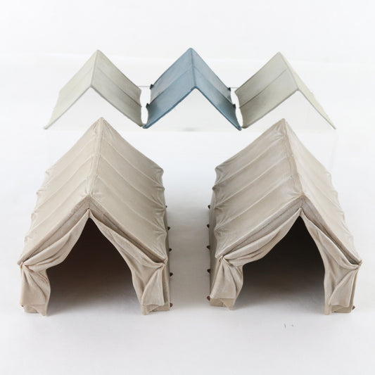 Lot Of 5 American Civil War Officer & Soldier Tents Safari 1:32? Plastic Models