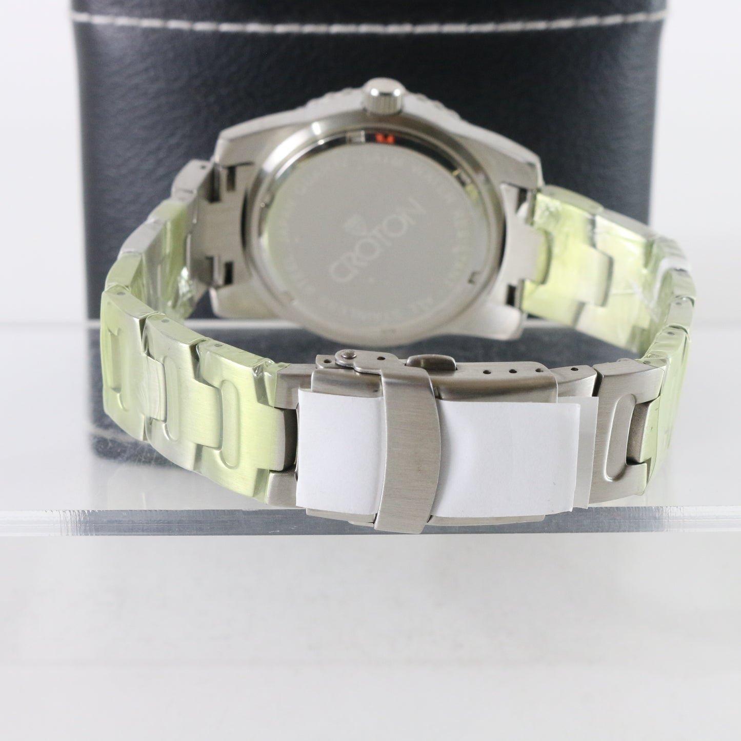 Croton Japan Quartz Mens Watch Stainless Steel 5 Atm Silver