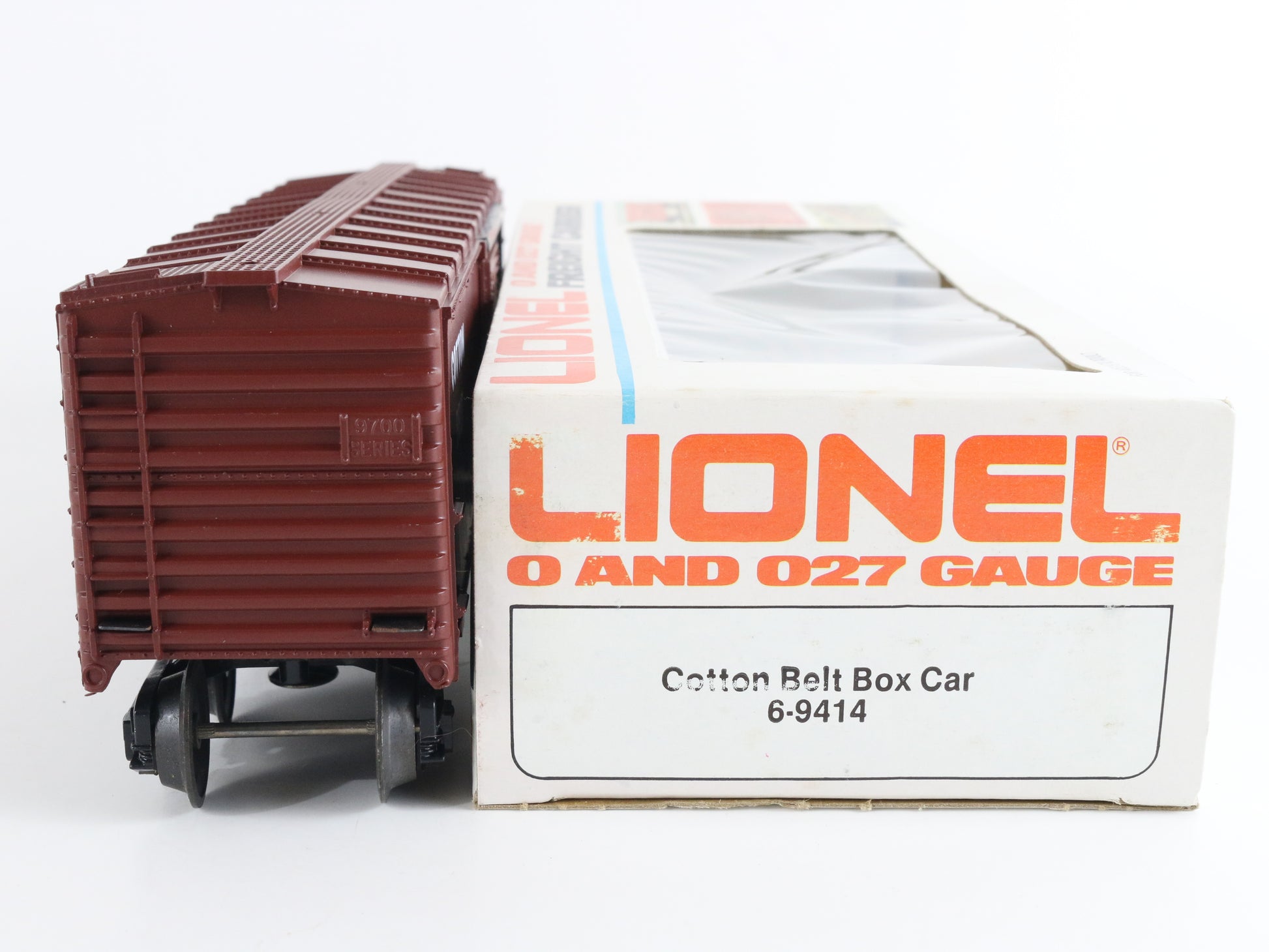 Cotton Belt Blue Streak SSW 9414 Boxcar Model Train Lionel O 6-9414 vibrant freight box car Southern Pacific
