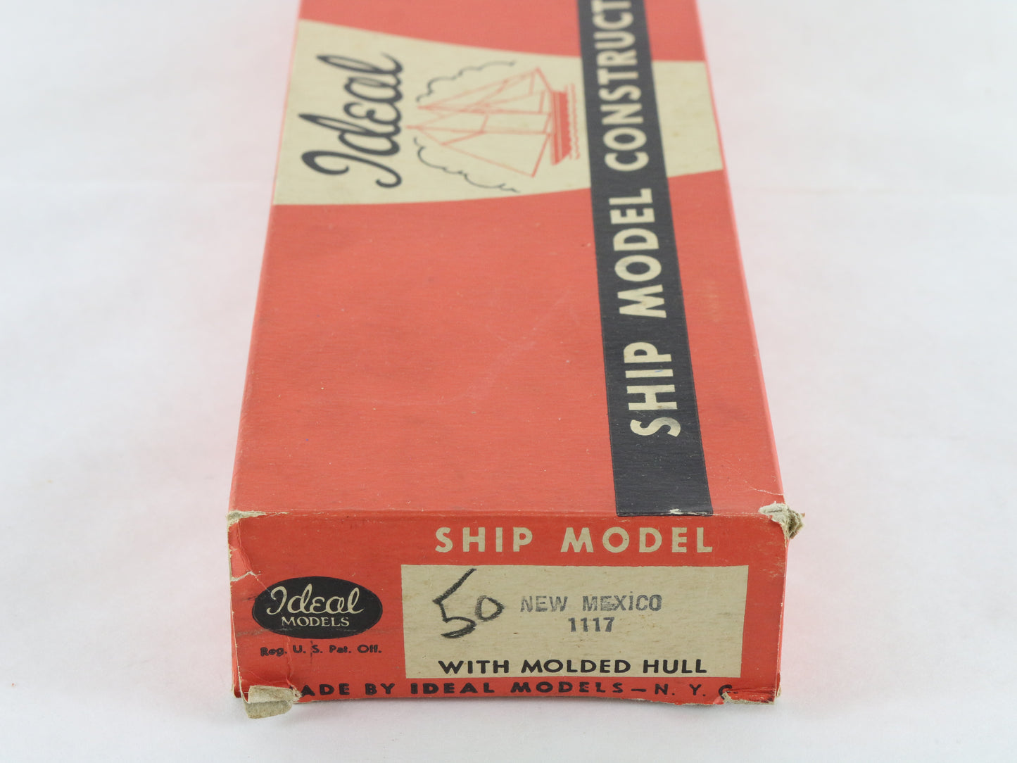 Battleship New Mexico Ideal Vintage Wood Ship Kit 117