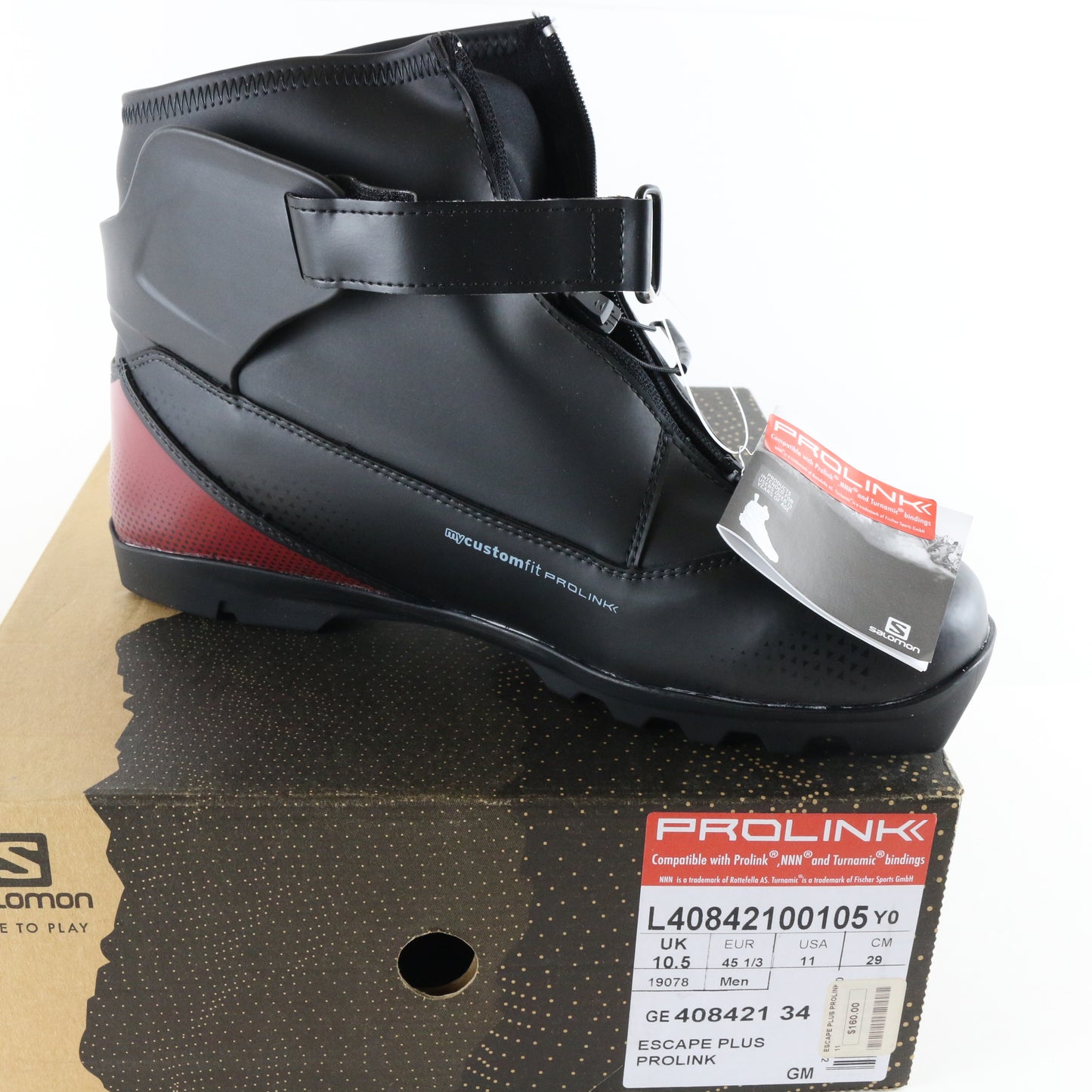 Salomon Escape Plus Prolink Mens Warm Cross Country Ski Boots Size 11 USA