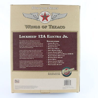 Lockheed 12a Electra Jr #17 Wings Of Texaco Vintage Fuel Coin Bank Plane Cp5900