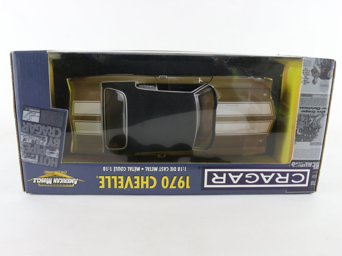 1970 Chevy Chevelle Cragar Gold Black American Muscle ERTL 1:18 Model Car