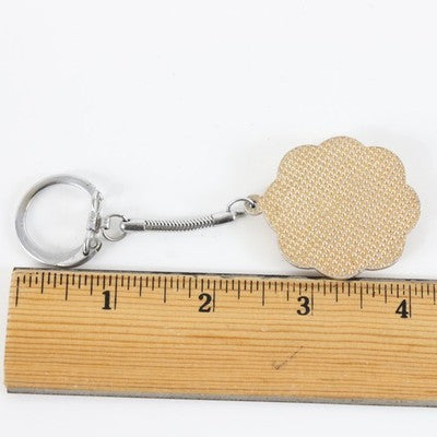 Vintage Metal Roman Soldier Pendant Automotive Keychain 1.5"