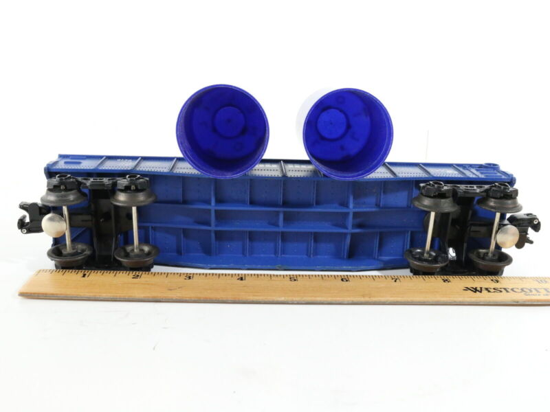 Republic Steel 9136 Blue Gondola Car Lionel O W/ Blue Bins Load