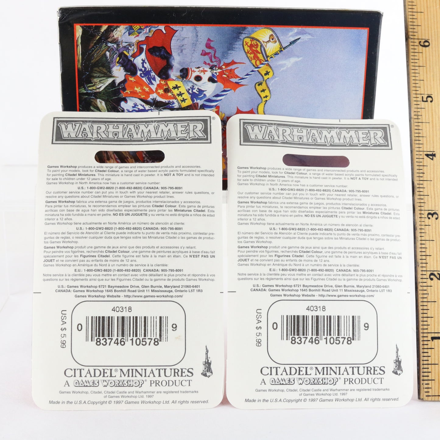 Set Of Dwarf Thunderer Citadel Warhammer G4-08578A Unpainted Figures