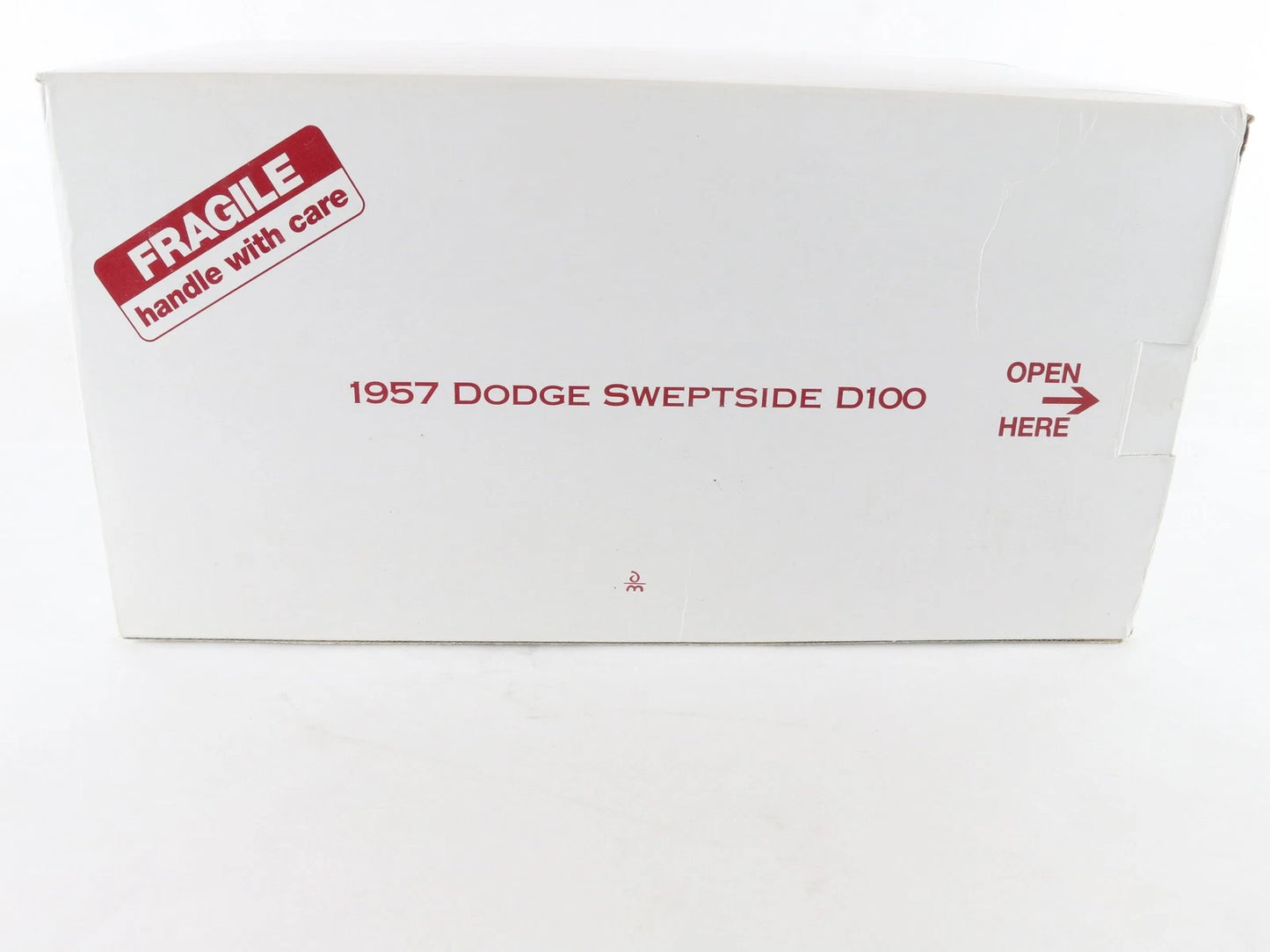 1957 Dodge Sweptside D100 Red White Danbury Mint 1:24 Diecast Model Truck