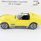1969 Chevy Corvette ZL-1 Coupe Yellow Danbury Mint 1:24 Diecast Model Car