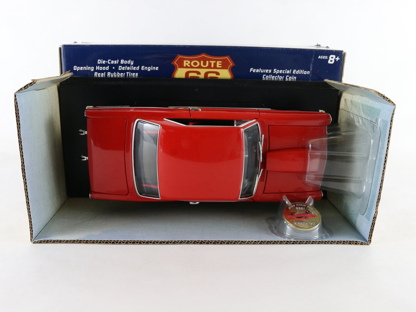 1966 Chevy Nova Pro Stock California Route 66 Kmart 1:18 Red Model Car