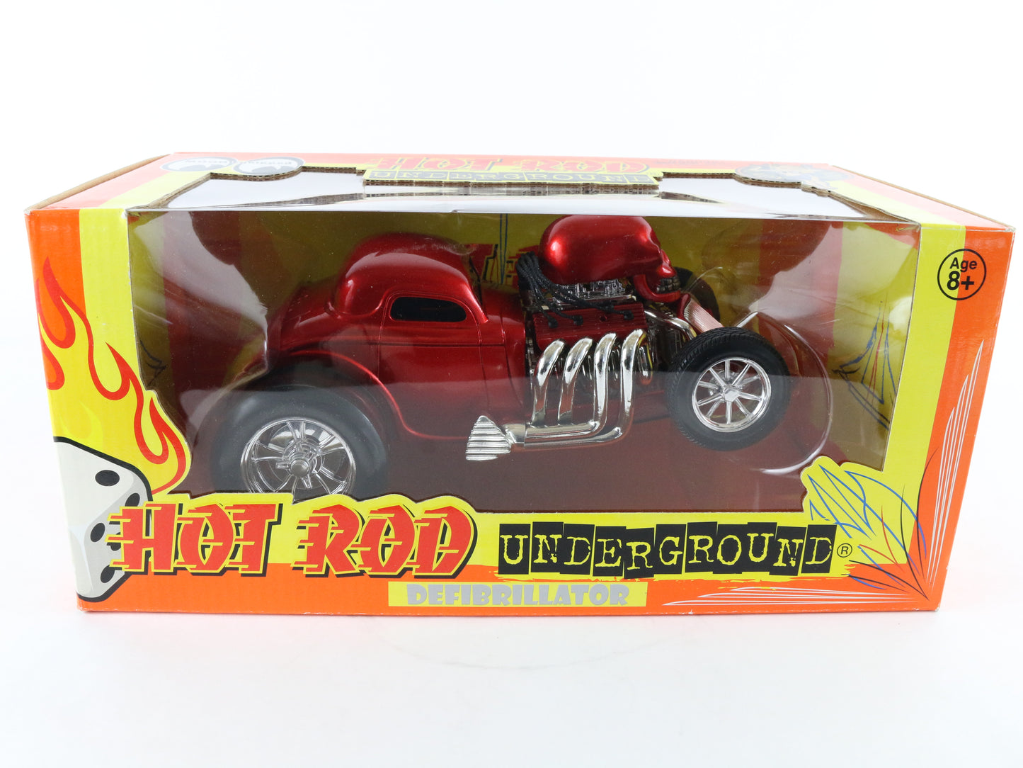 Defibrillator Red Hot Rod Underground Lady Luck 1:18 Dragster Model Car