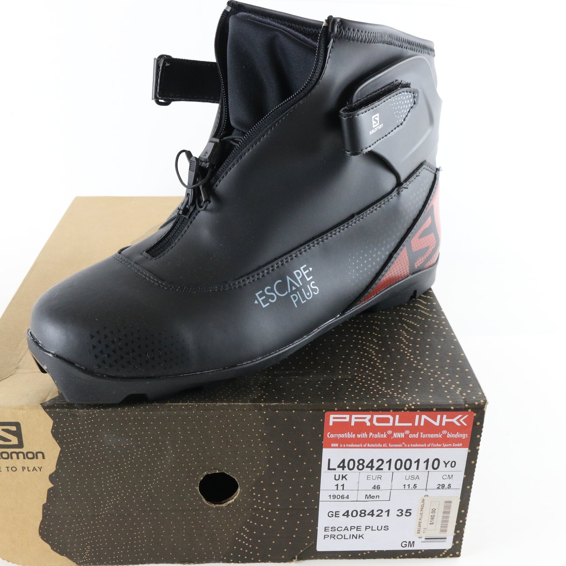 Salomon Escape Plus Prolink Mens Warm Winter Ski Boots Size 11.5 USA