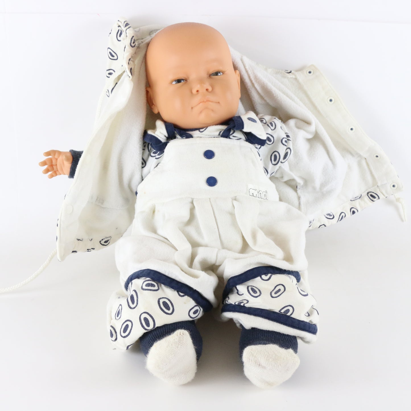 Vintage Berjusa Baby Doll Large 20" W/ Magi Clothing