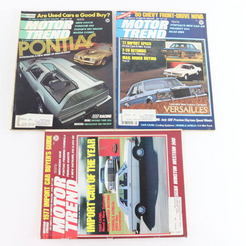 Lot Of 6 Hot Rod Jan Feb Mar Apri May June 1977 Vintage Car Magazines